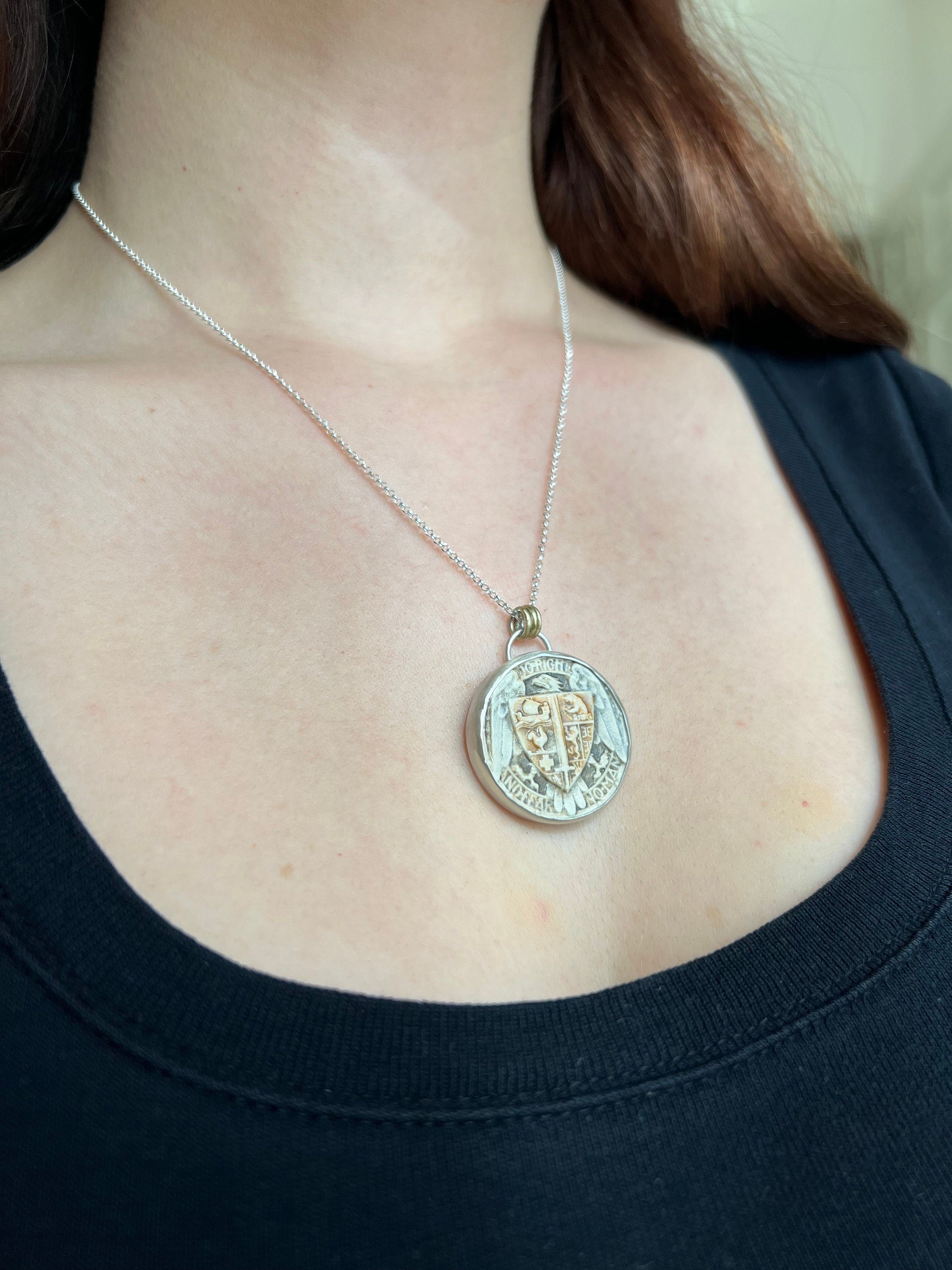 Do Right And Fear No Man collaboration with David Ellison Tile Necklace Pendant