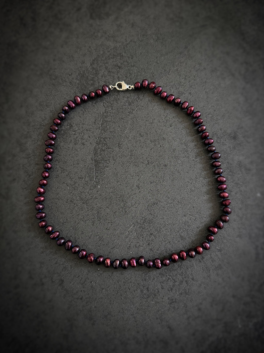 Red Wine Pearl Necklace