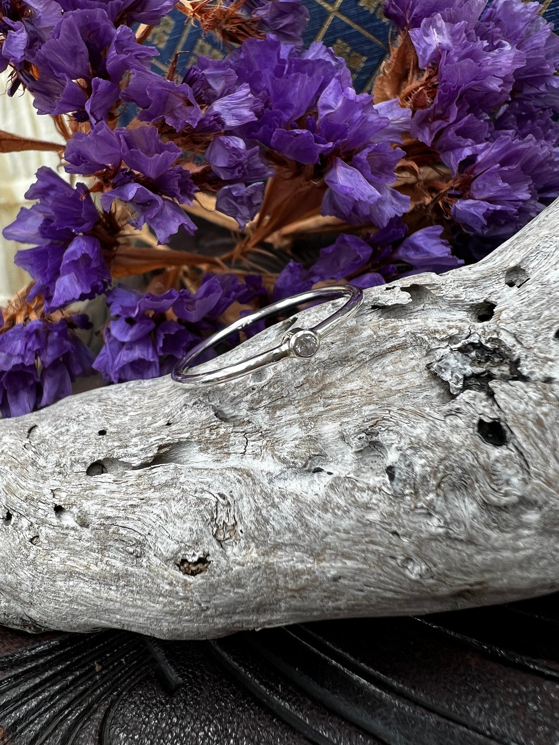 Starlight CZ Stacking Ring