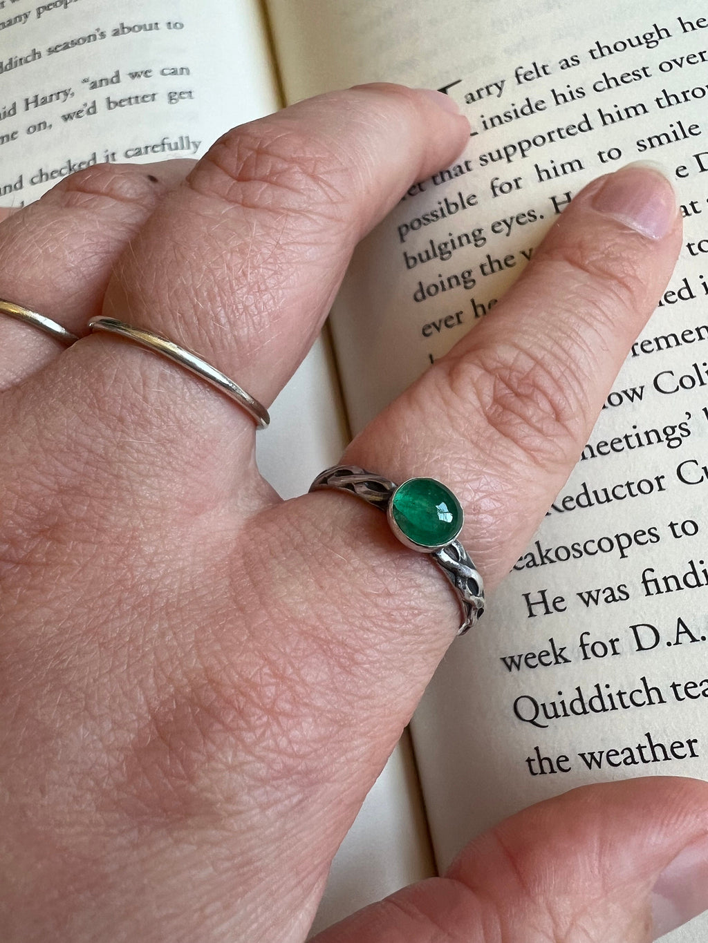 Emerald Vine Ring
