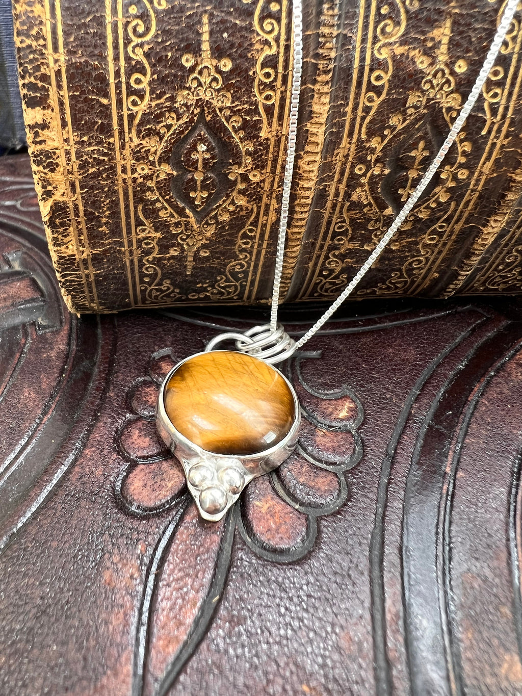 Sunbeam Tiger's Eye Pendant Necklace