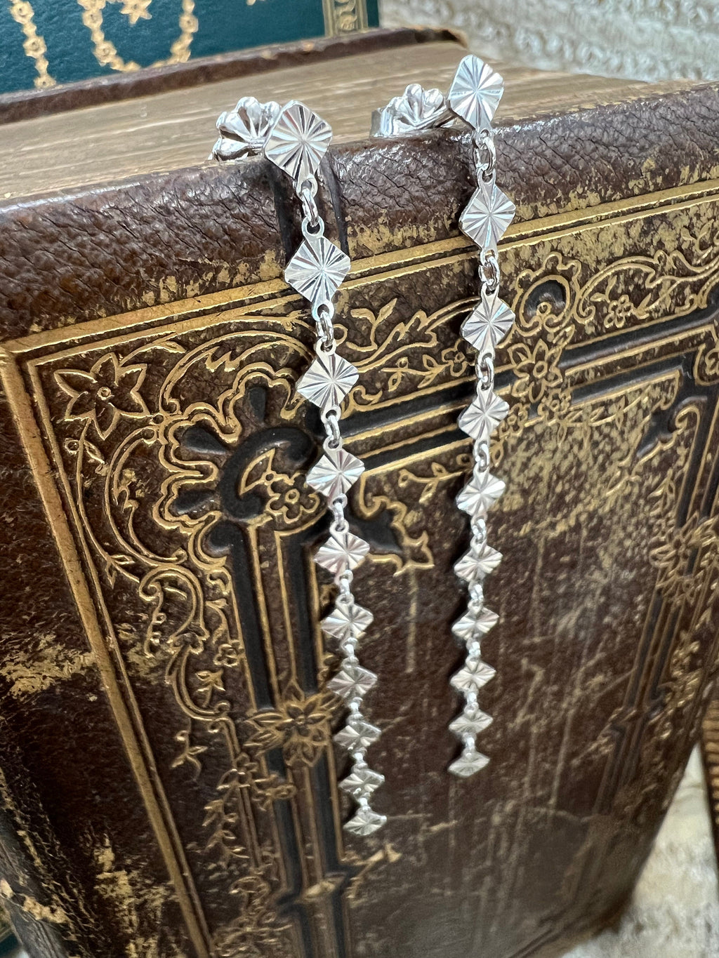 Starlight Chain Dangling Earrings