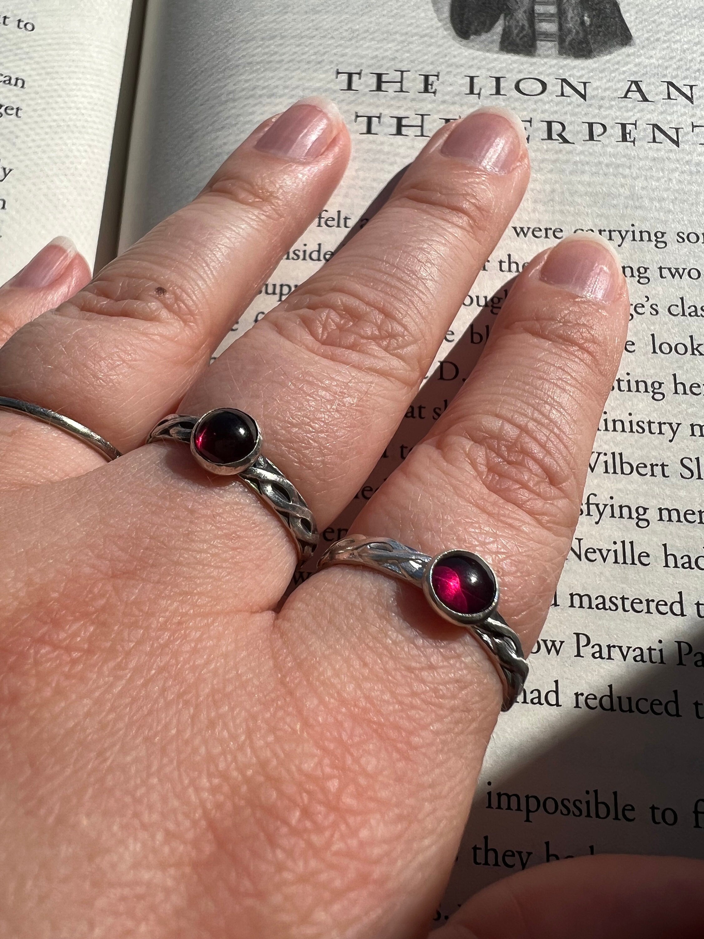 Red Garnet Ring