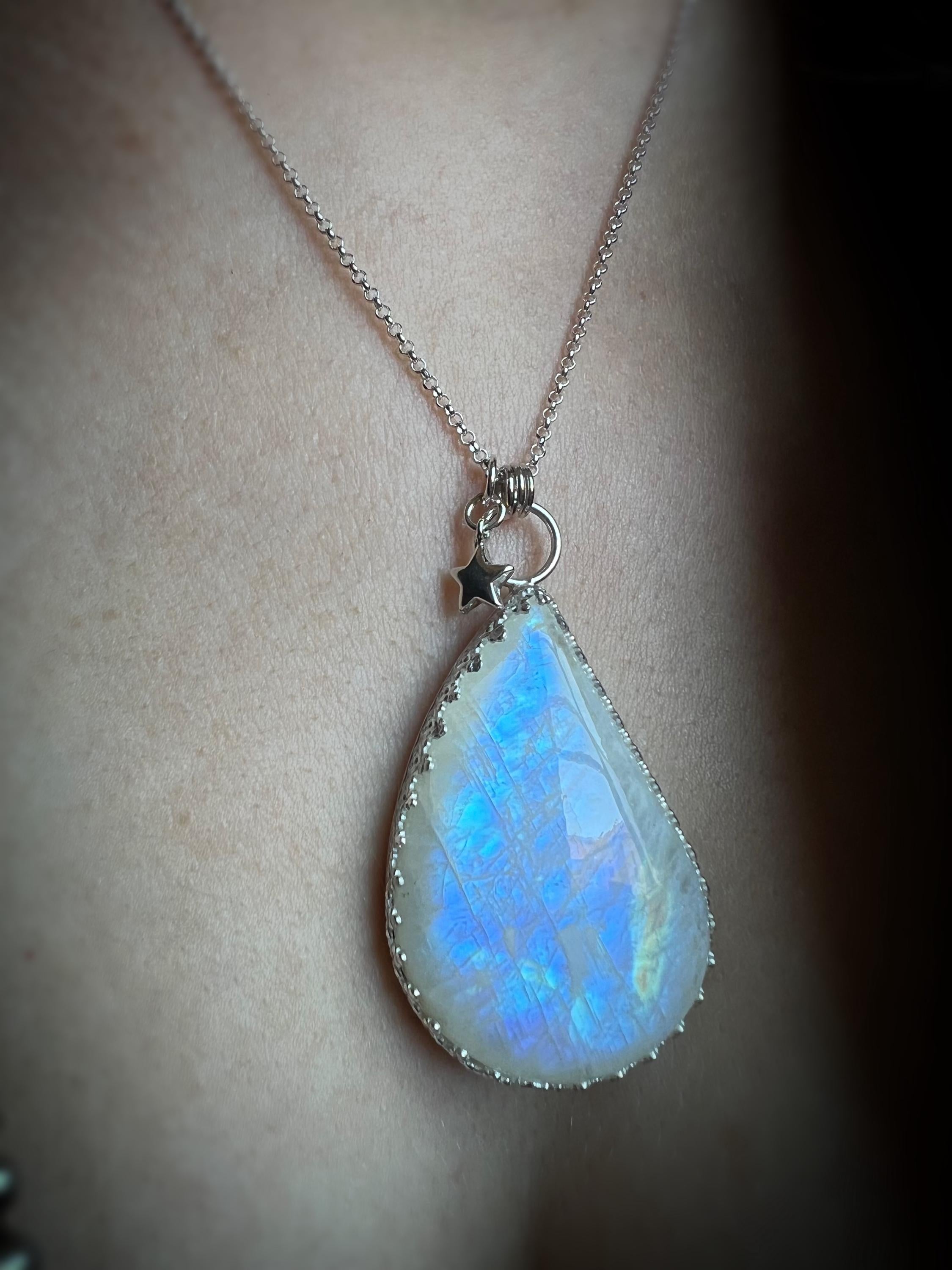 North Star & Moonstone Necklace