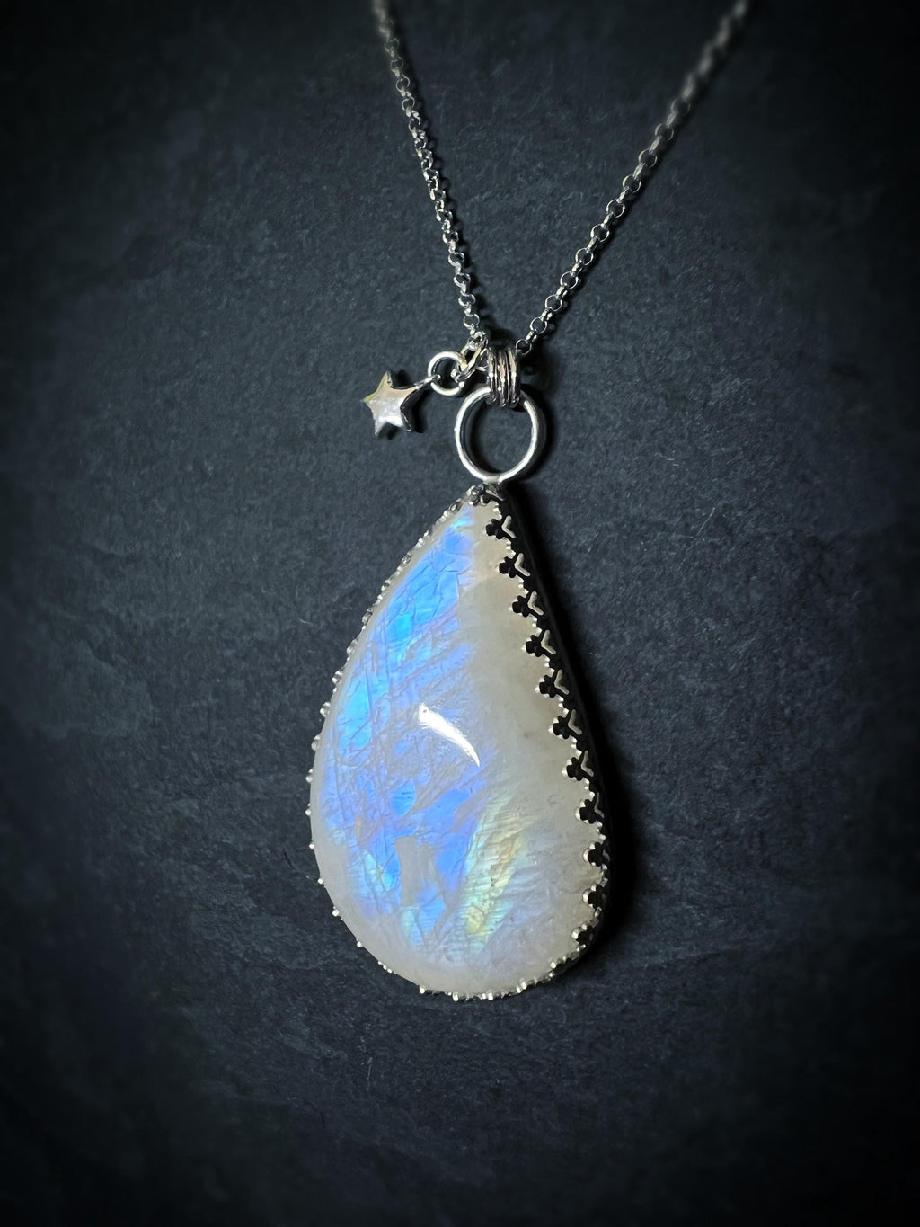 North Star & Moonstone Necklace