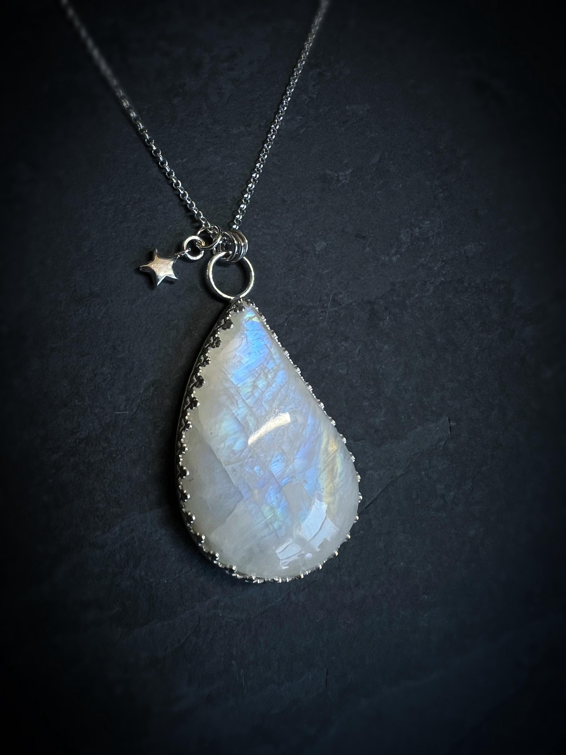 North Star & Moonstone Necklace