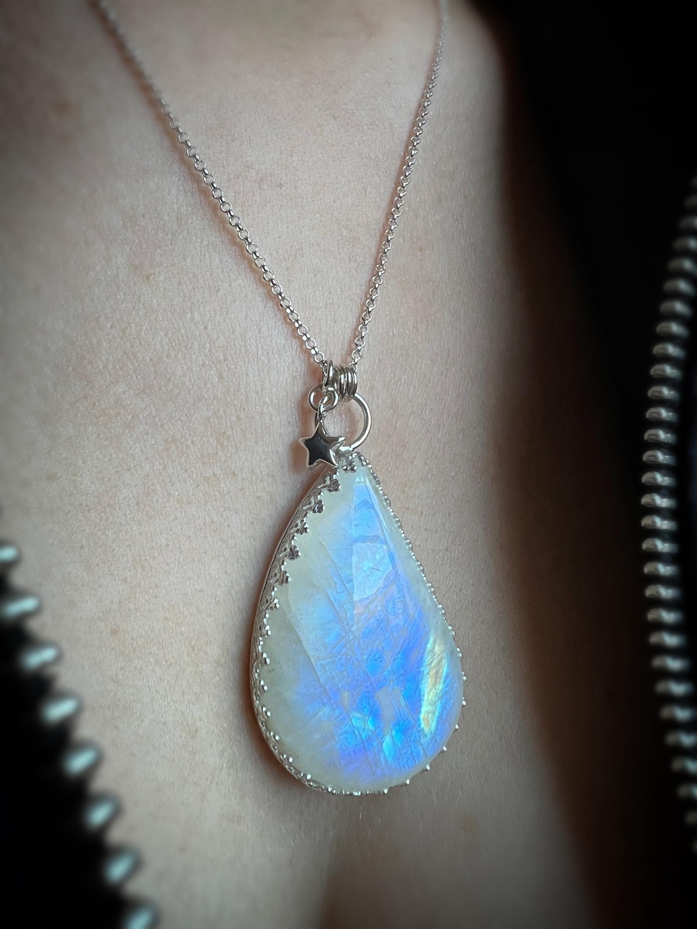North Star & Moonstone Necklace