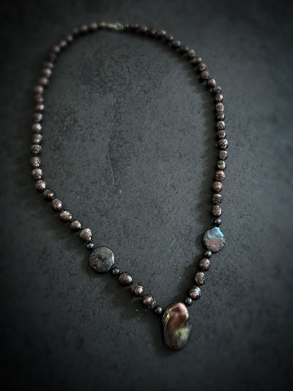 Black Pearl Baroque Necklace