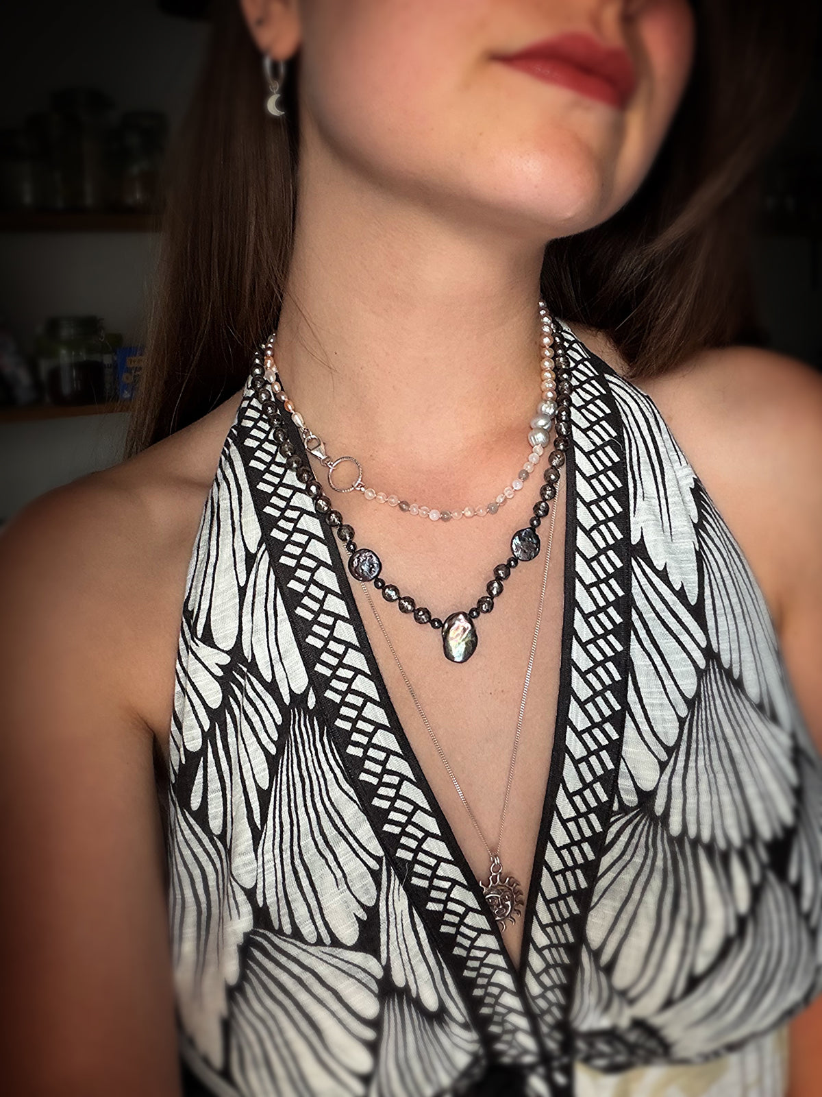 Black Pearl Baroque Necklace