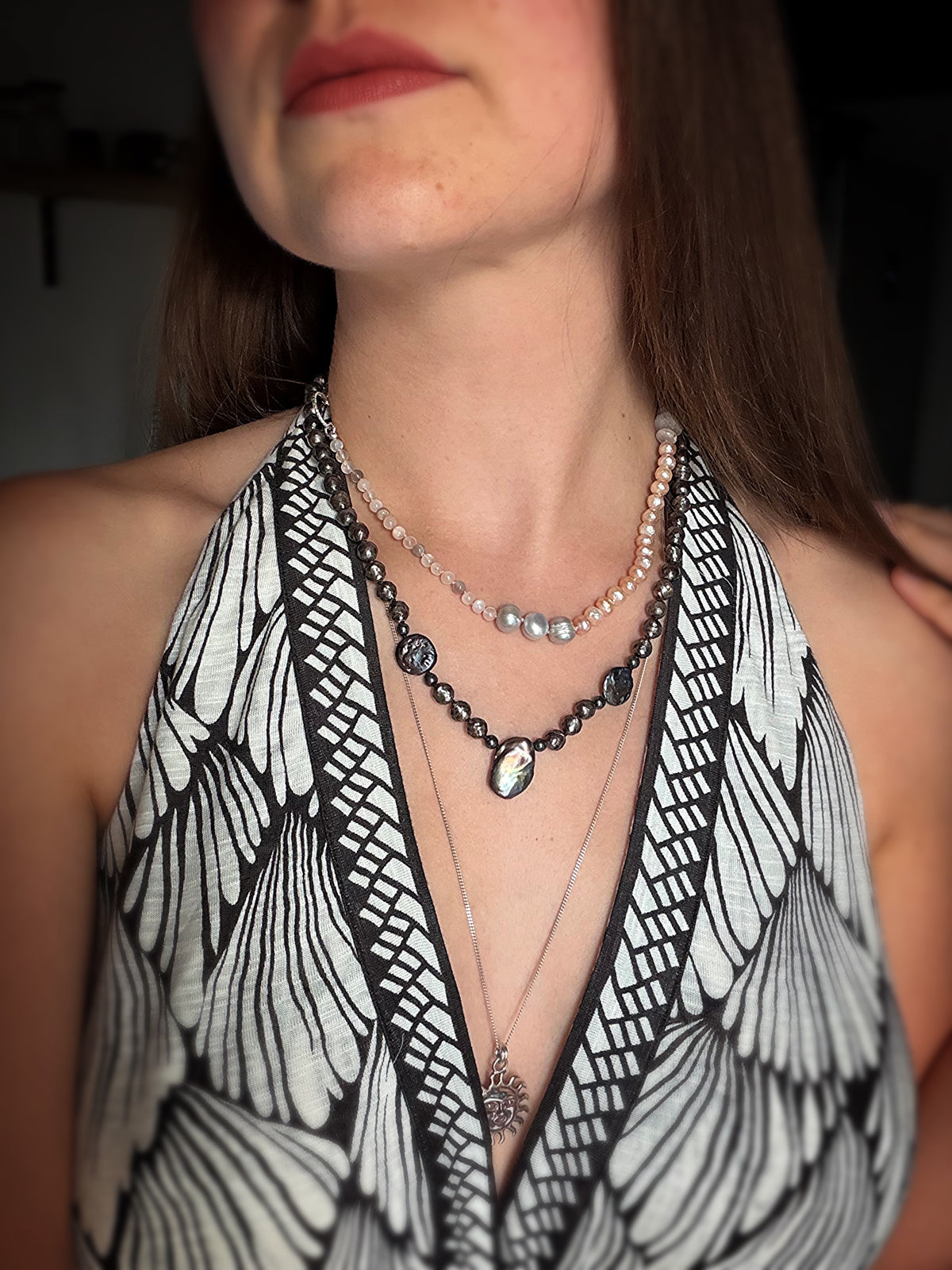 Black Pearl Baroque Necklace