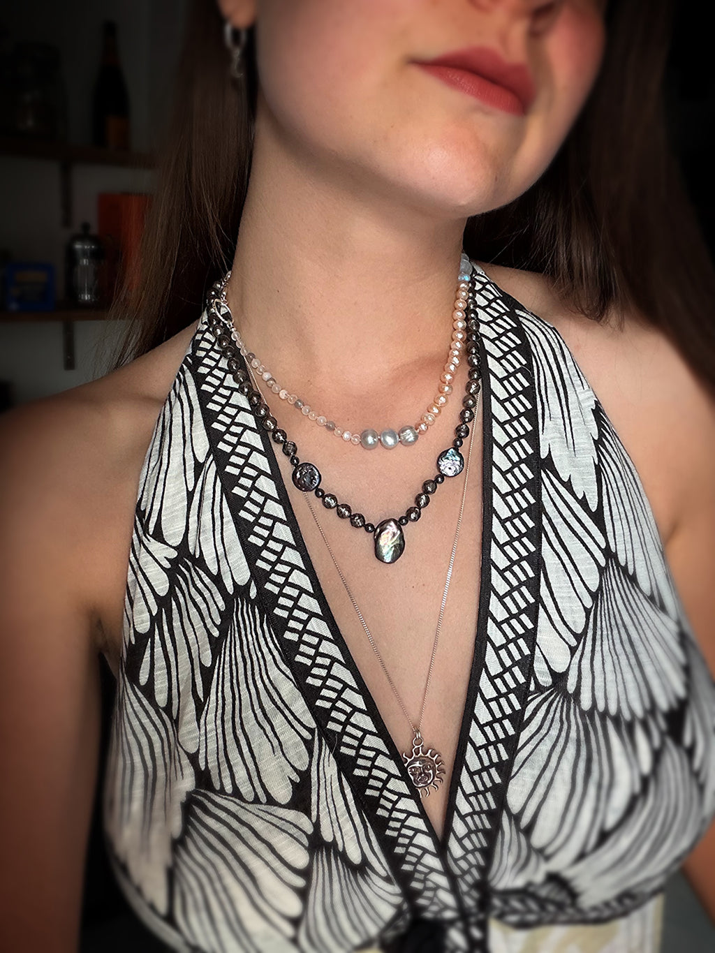 Black Pearl Baroque Necklace