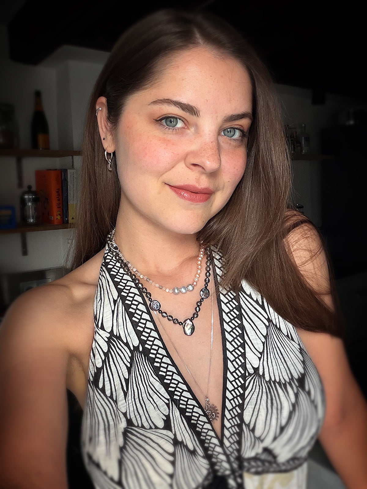 Black Pearl Baroque Necklace