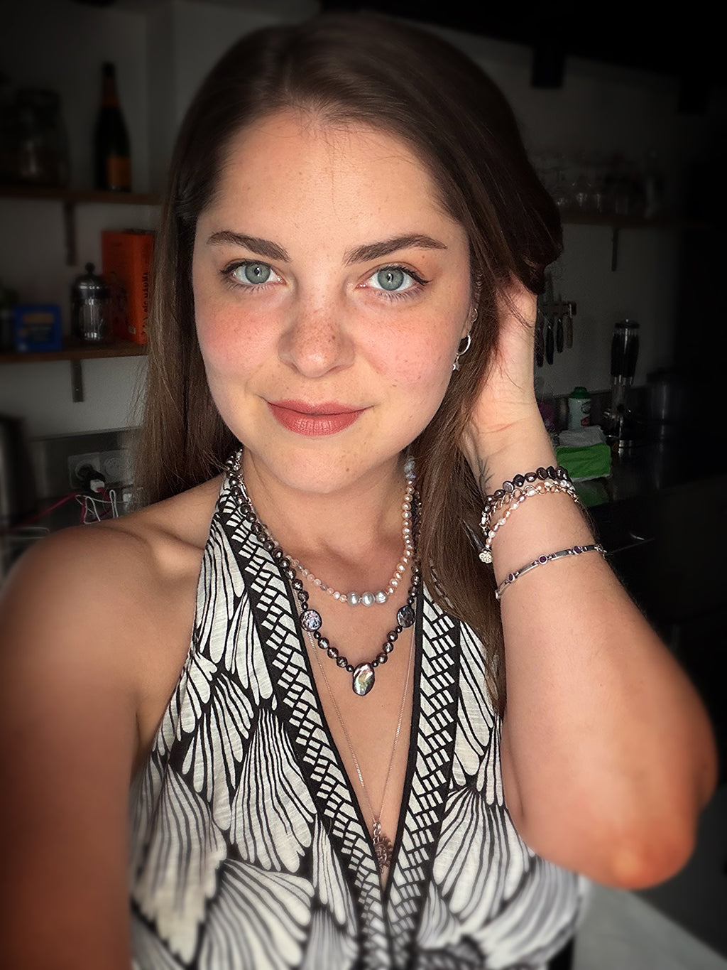 Black Pearl Baroque Necklace