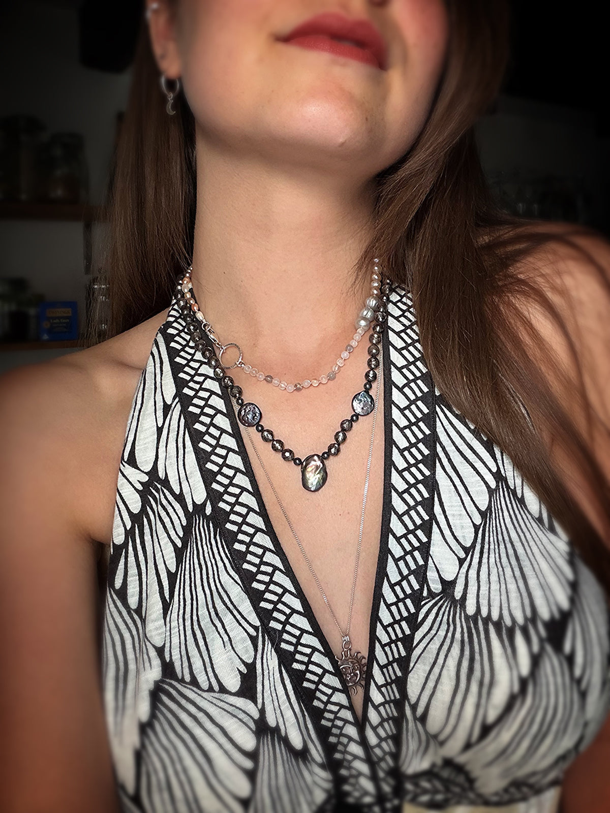 Black Pearl Baroque Necklace