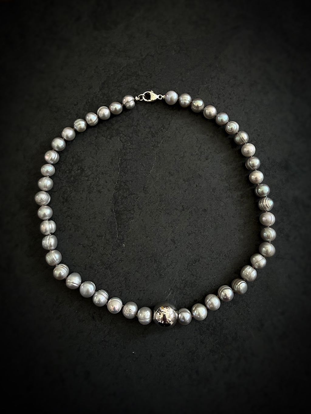 Grey Pearl Necklace