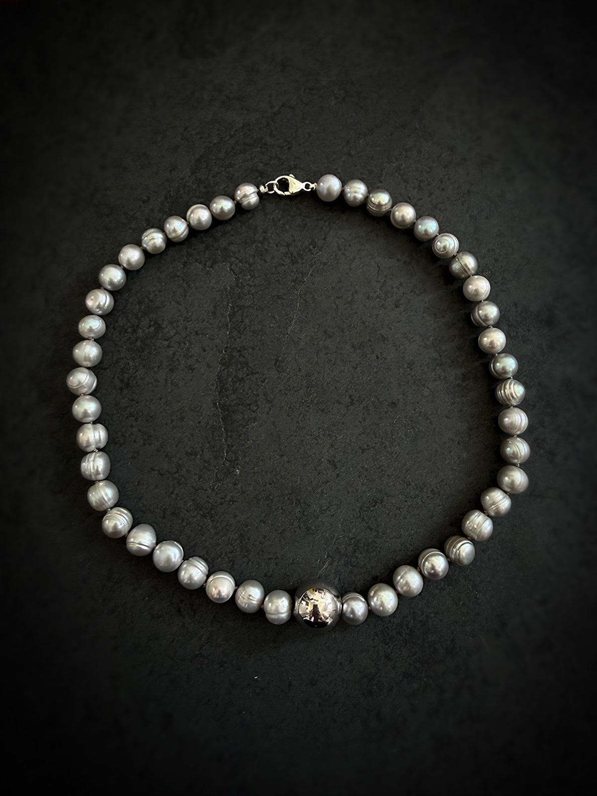 Grey Pearl Necklace