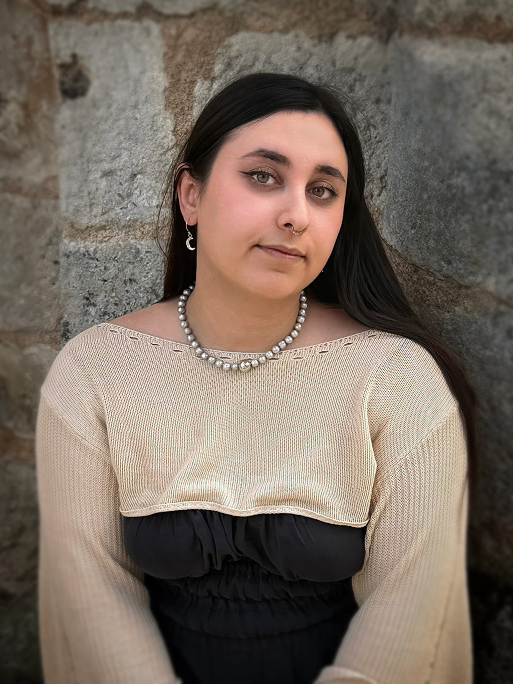 Grey Pearl Necklace