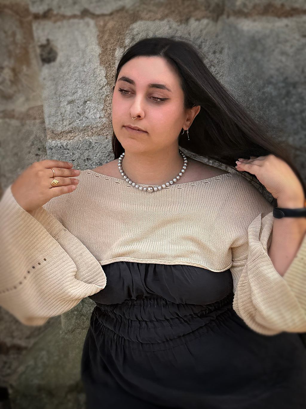 Grey Pearl Necklace