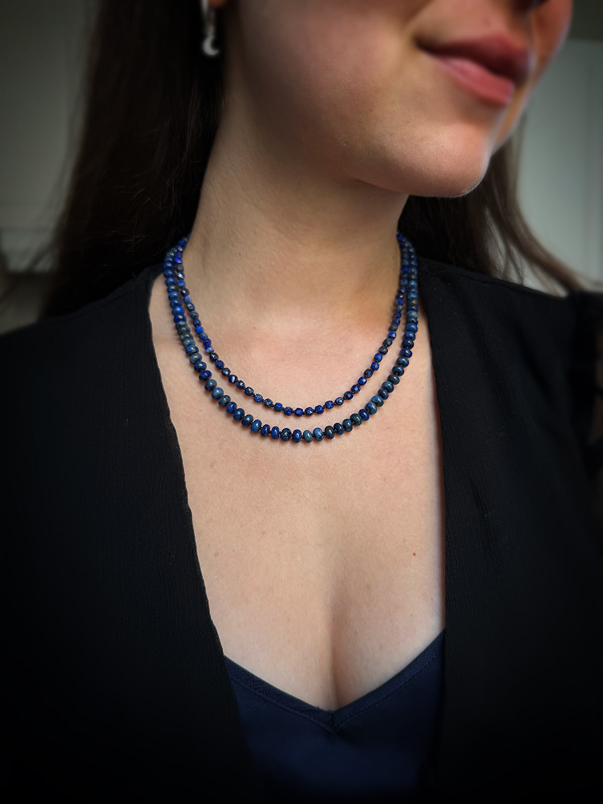 Lapis Lazuli Double Strand Necklace