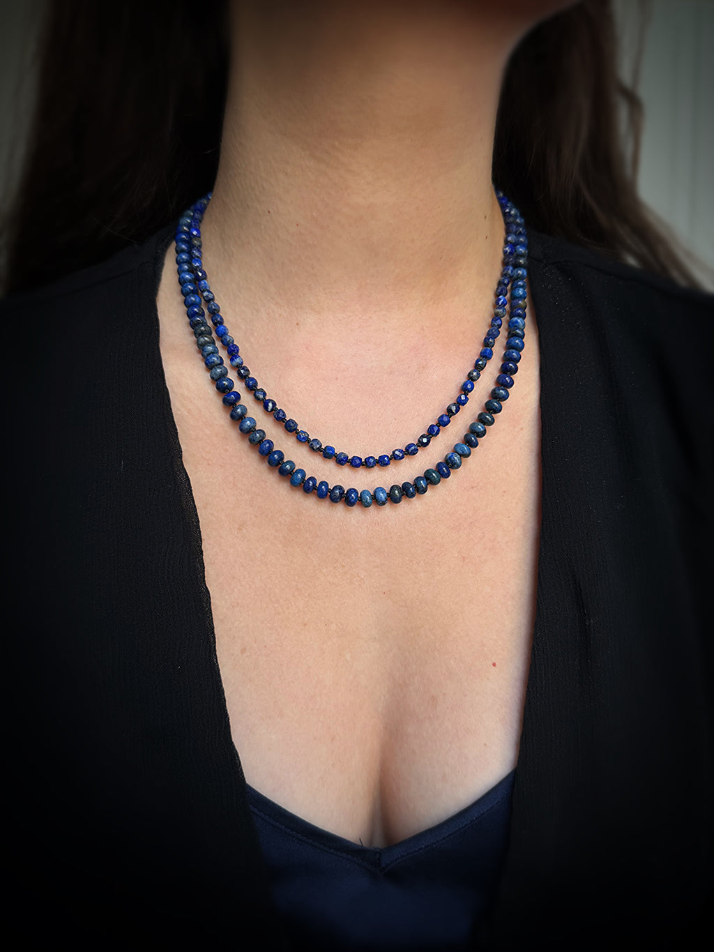 Lapis Lazuli Double Strand Necklace