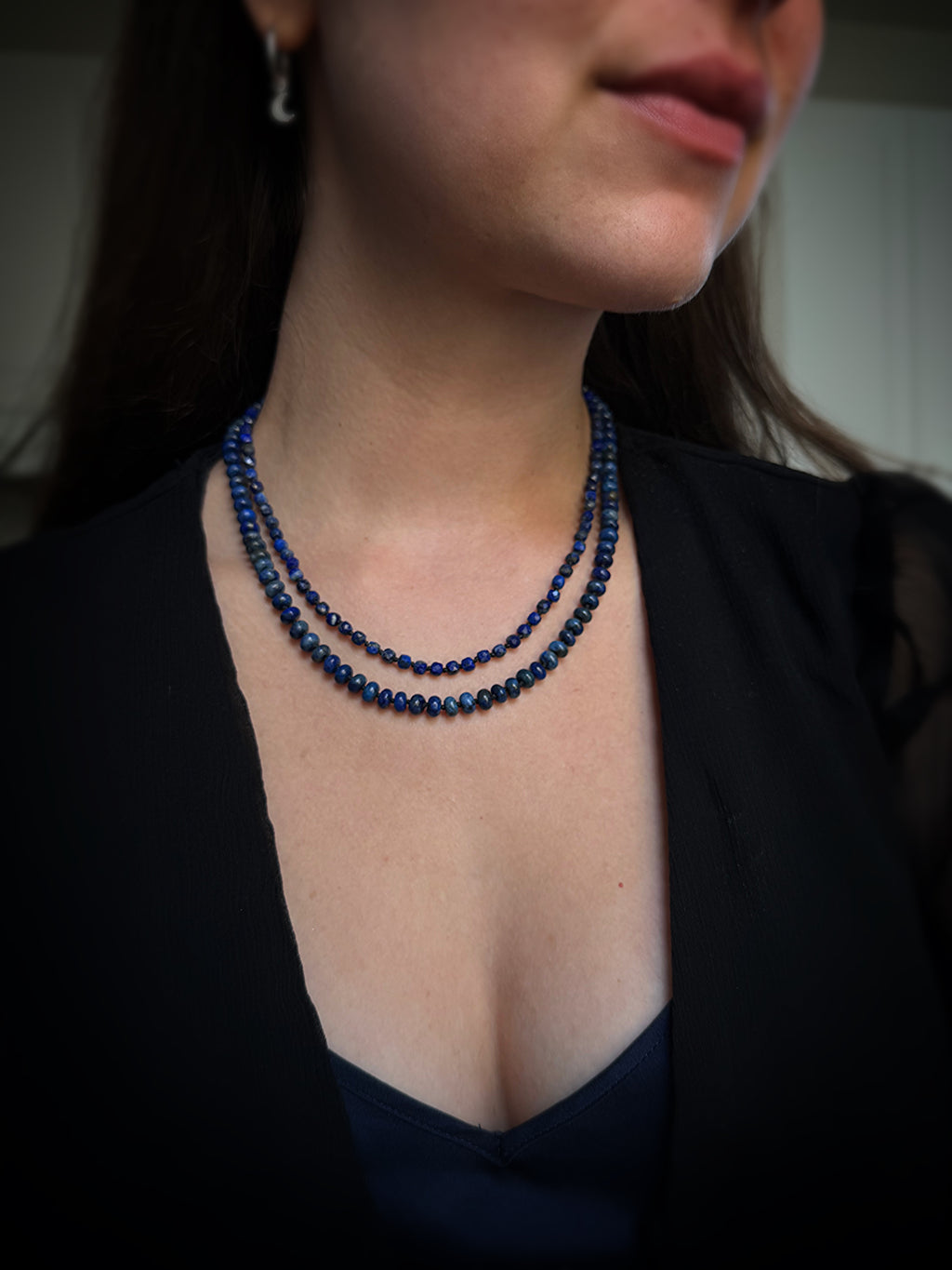 Lapis Lazuli Double Strand Necklace