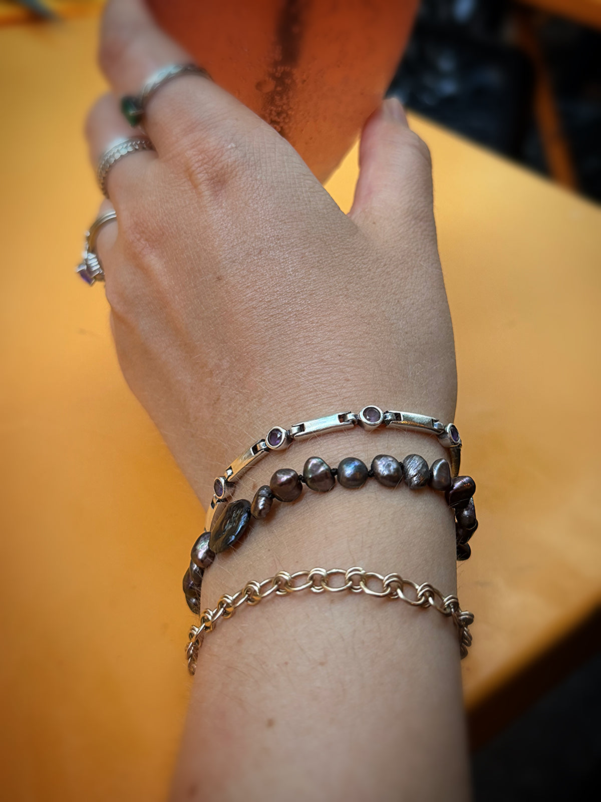Black Pearl Bracelet