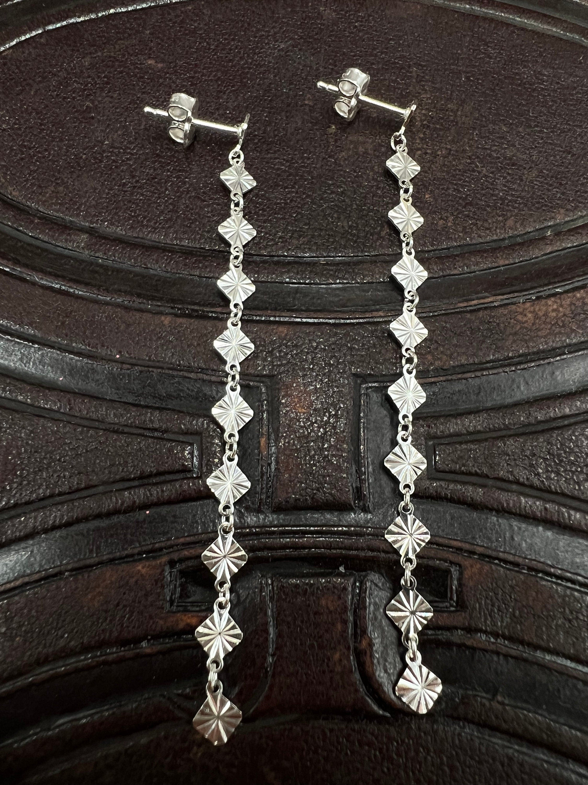 Starlight Chain Dangling Earrings