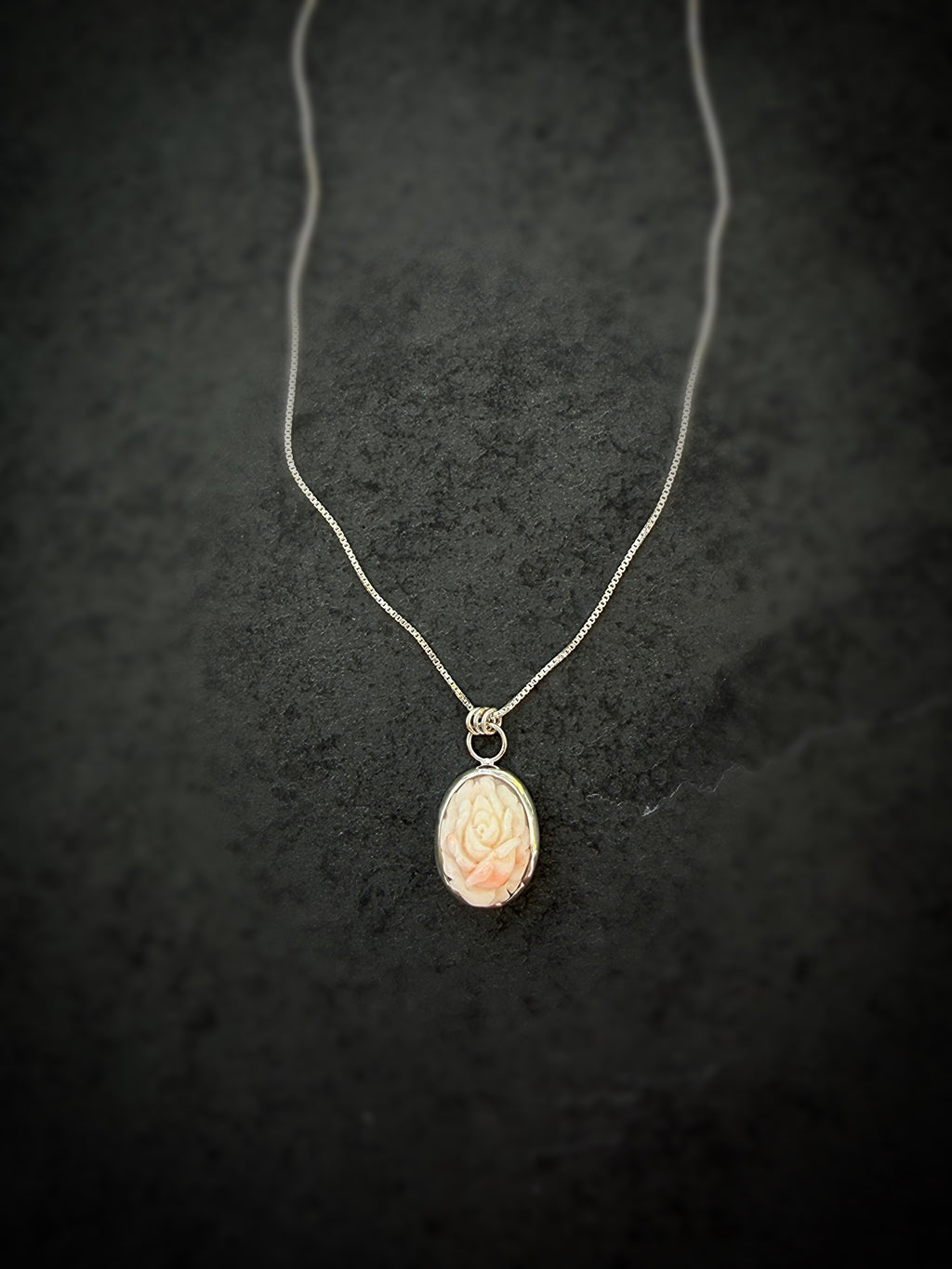 Custom Order for Lex - Carved Rose Pendant