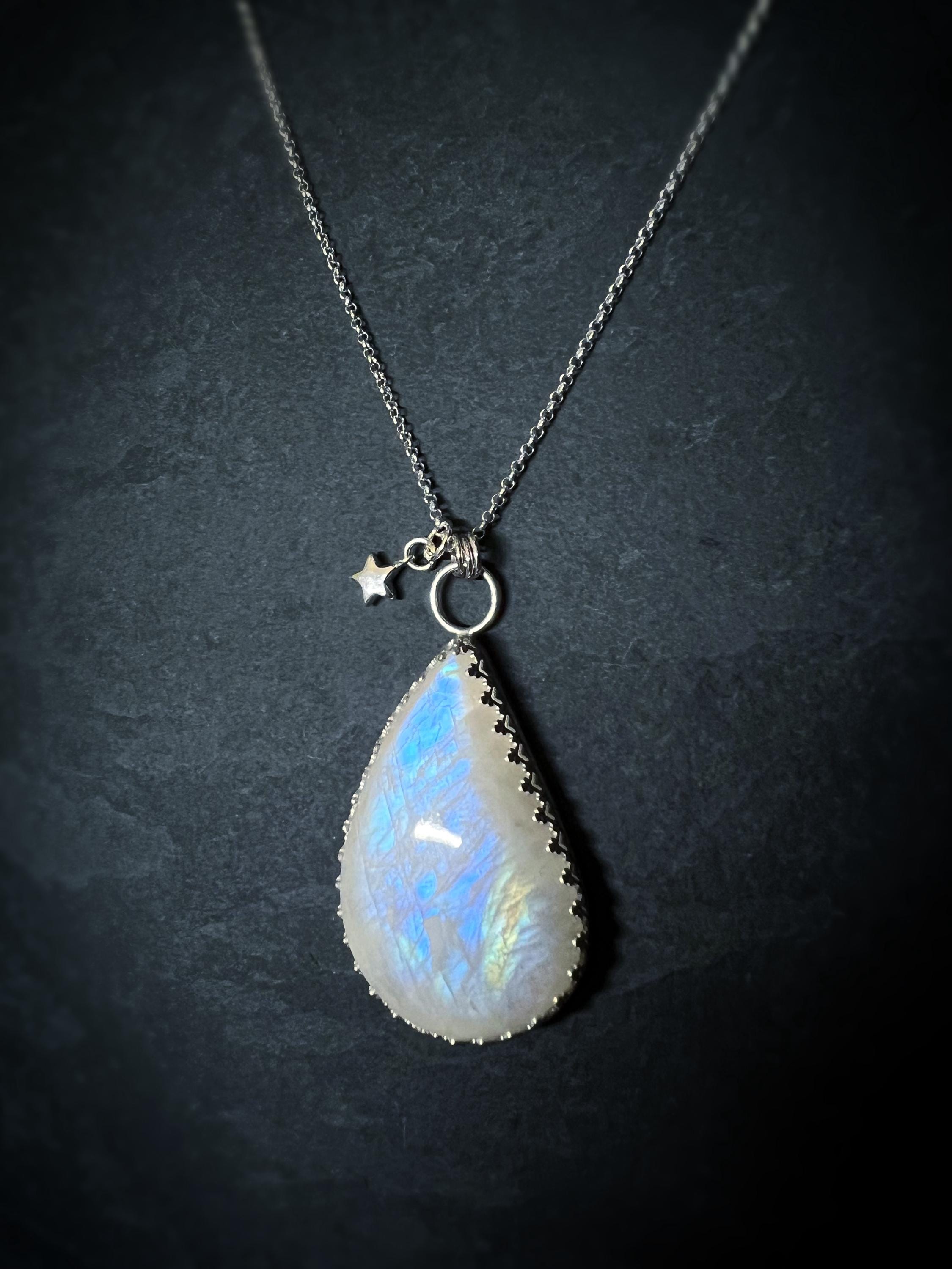 North Star & Moonstone Necklace