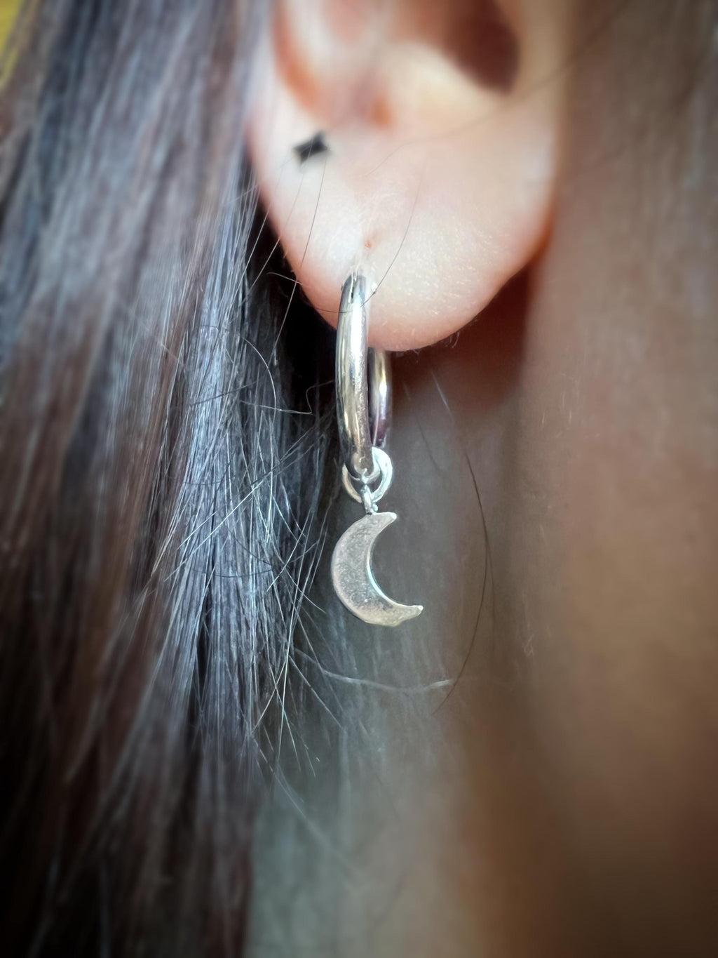 Celestial Moon & Star Hoop Earrings