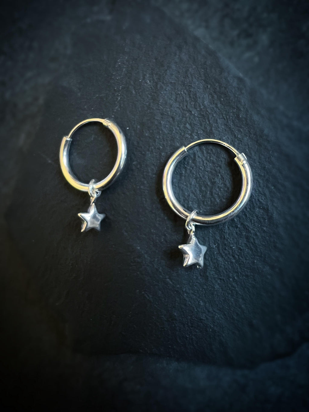 Celestial Moon & Star Hoop Earrings