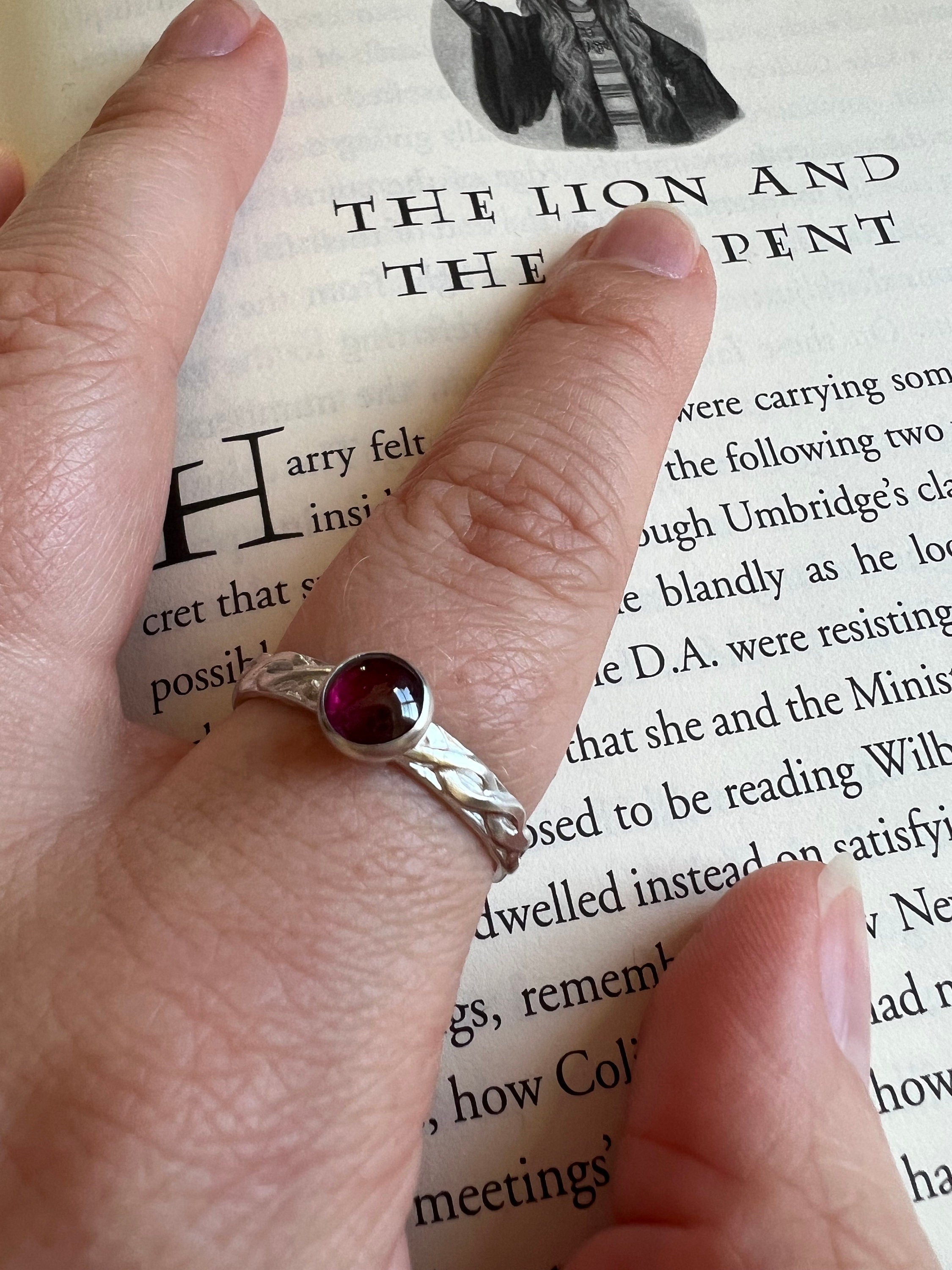 Red Garnet Ring