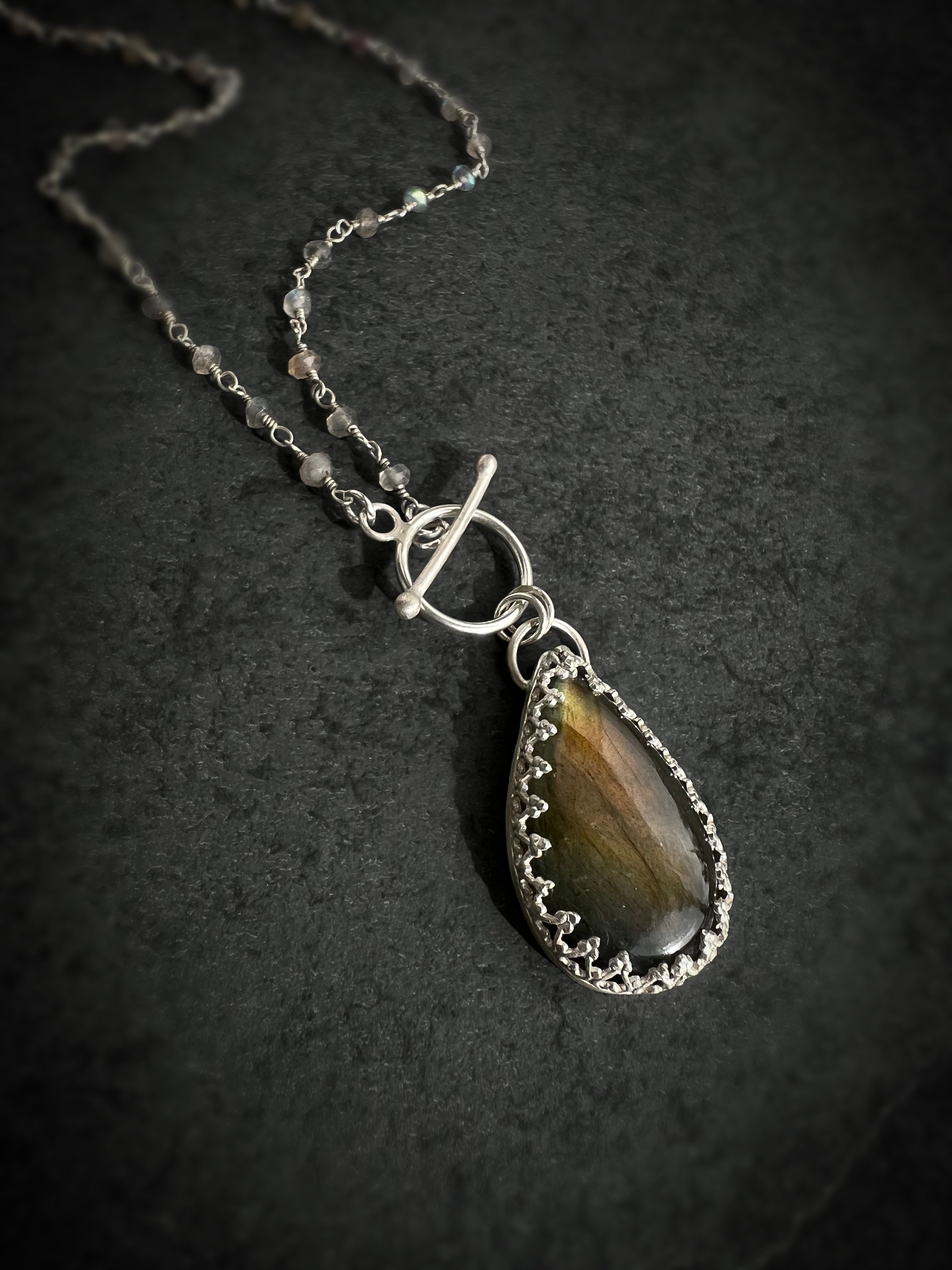 Aurora Radiance Labradorite Necklace