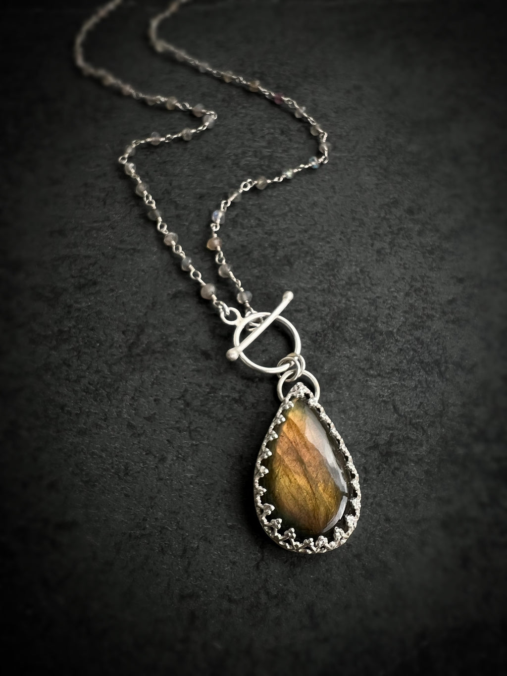 Aurora Radiance Labradorite Necklace