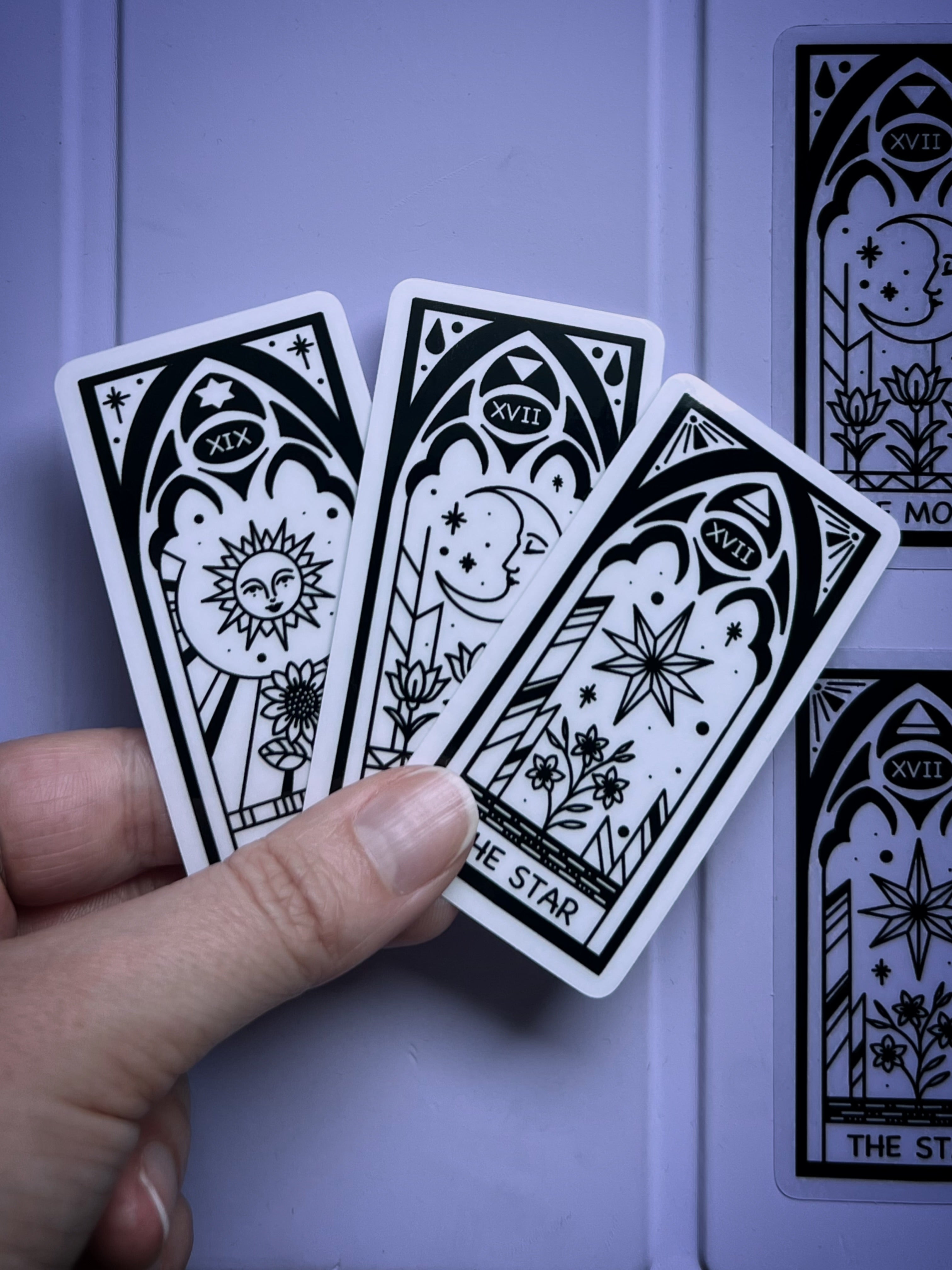 Celestial Tarot Clear Vinyl Sticker
