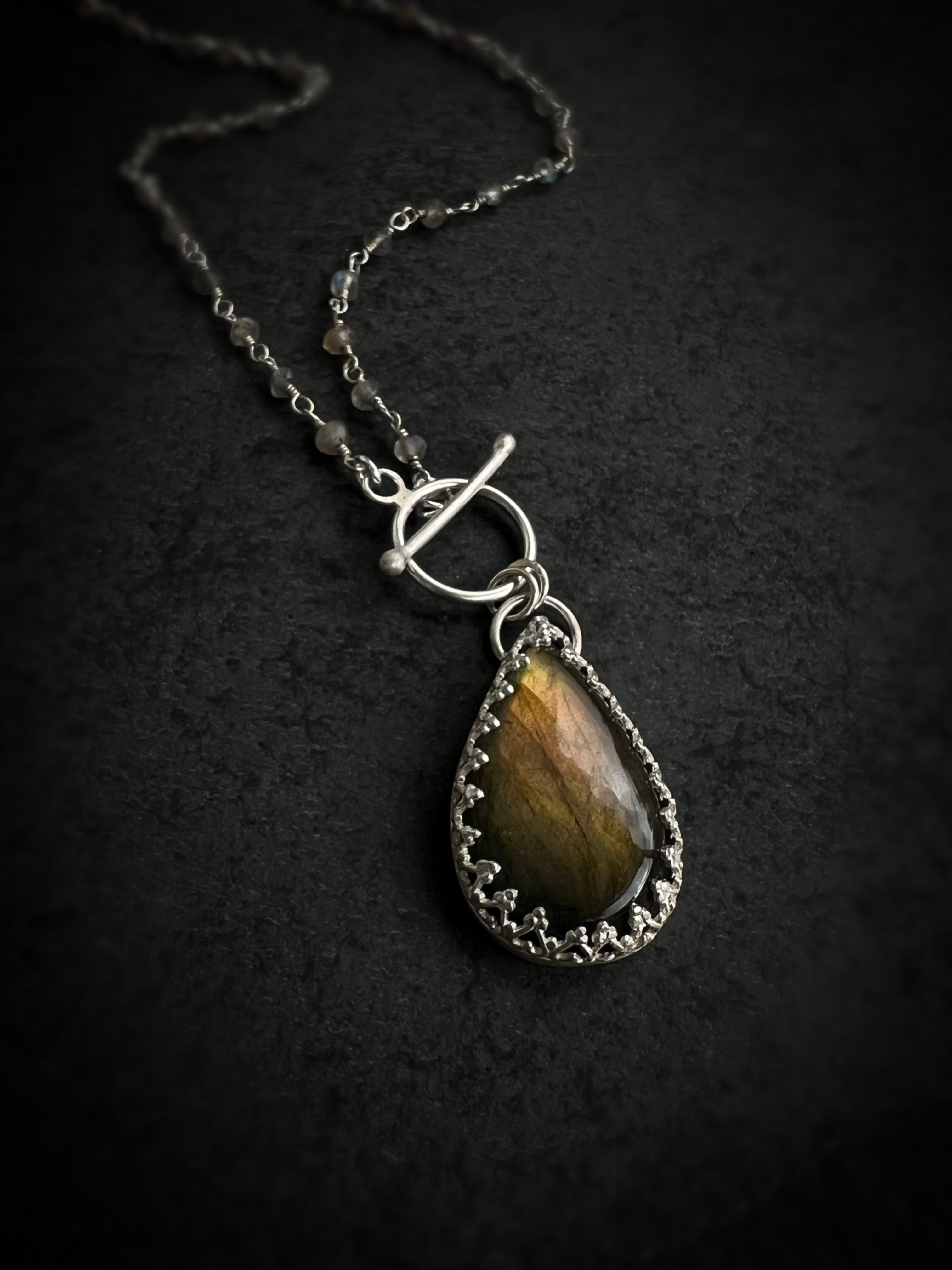 Aurora Radiance Labradorite Necklace