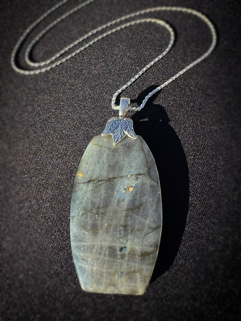 Aurora Grove Rainbow Labradorite Necklace