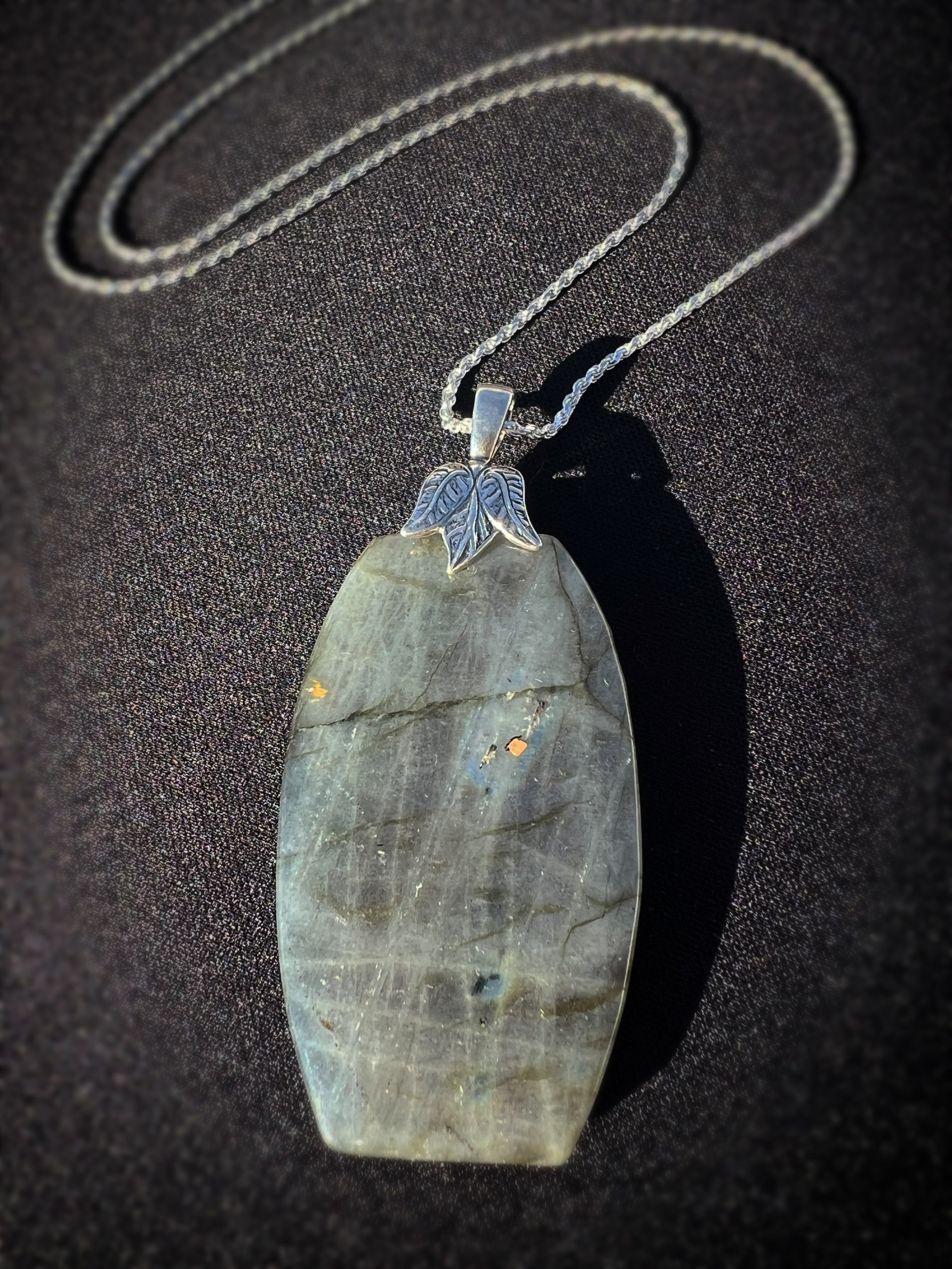 Aurora Grove Rainbow Labradorite Necklace