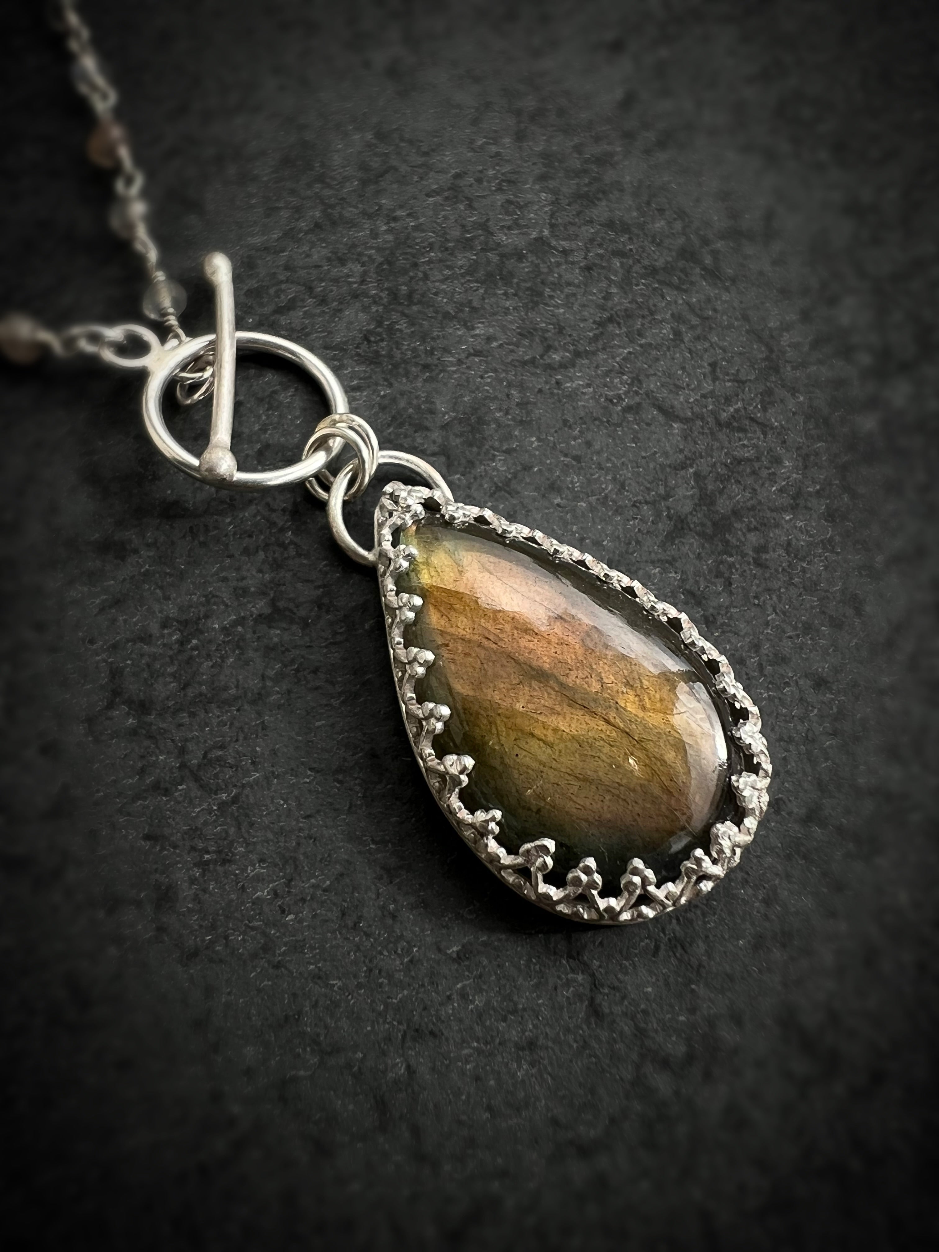 Aurora Radiance Labradorite Necklace