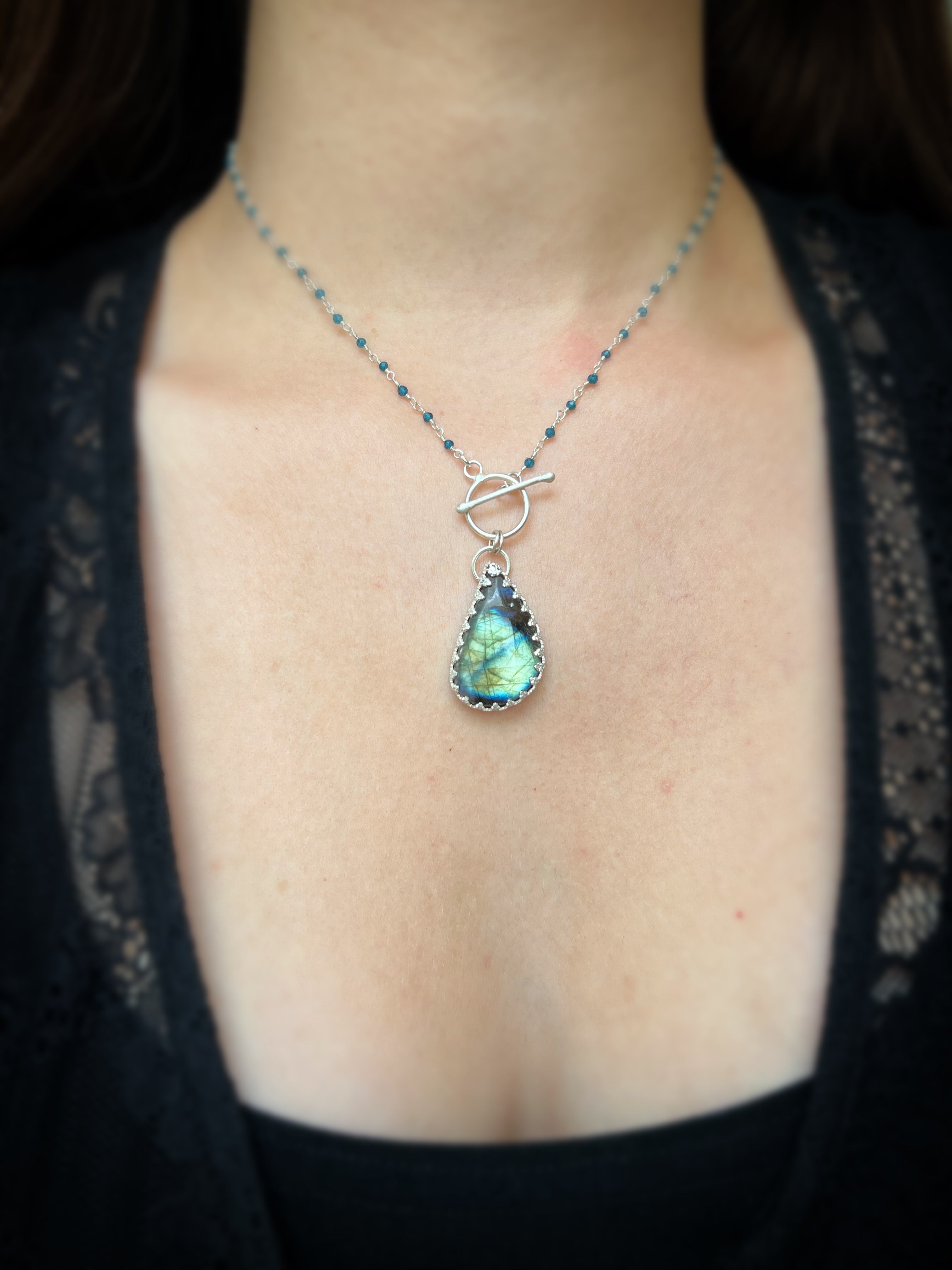 Aurora Radiance Labradorite Necklace