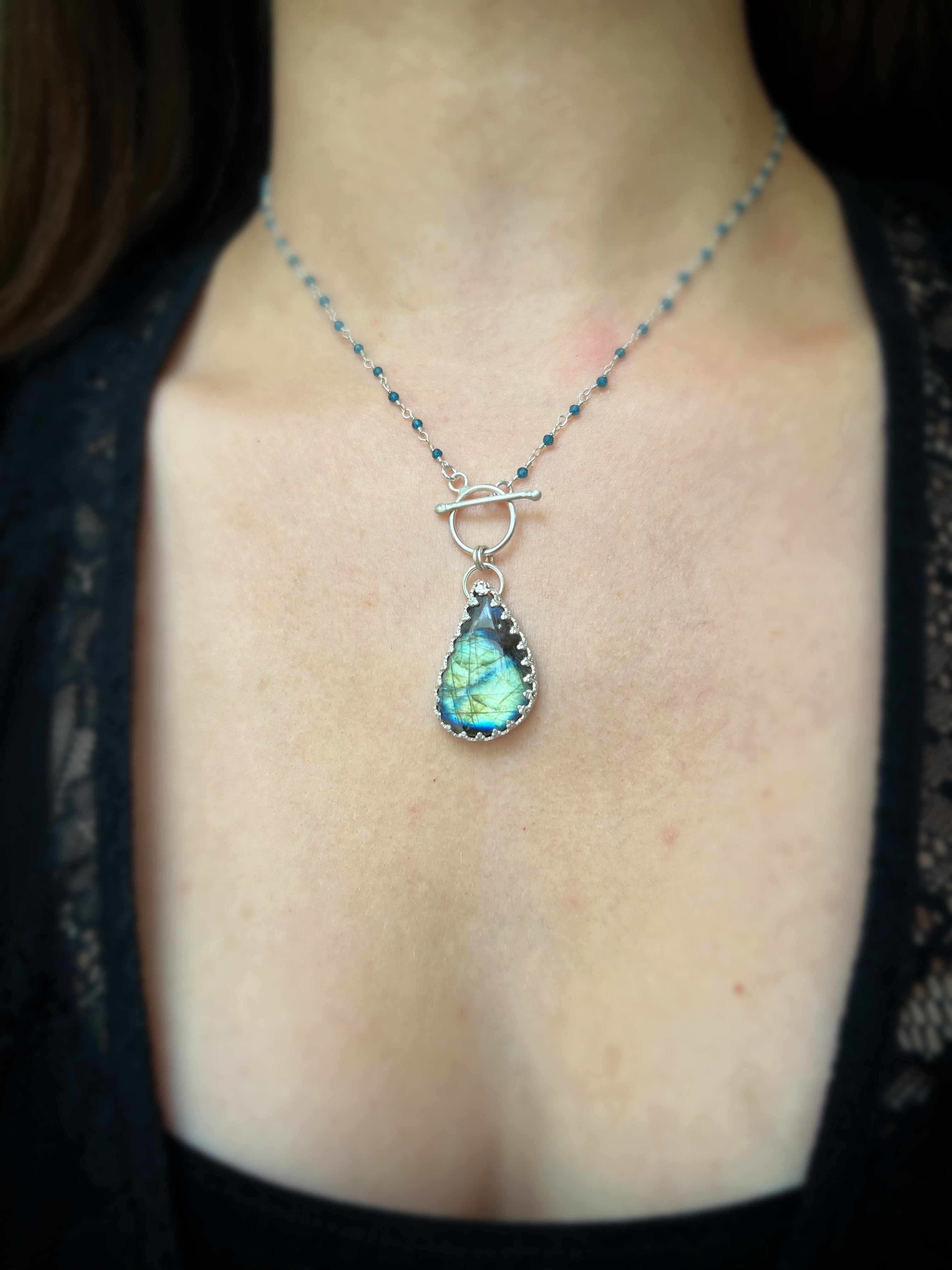 Aurora Radiance Labradorite Necklace