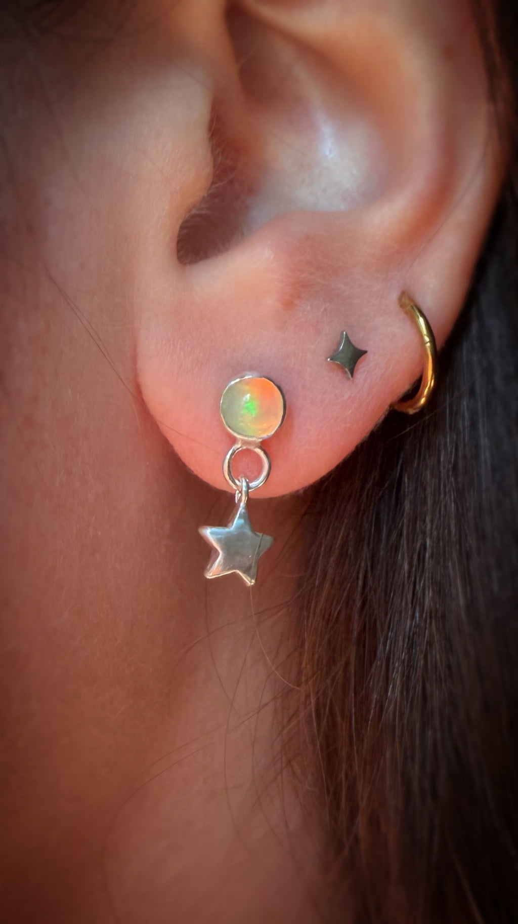 Glimmer Celestial Stud Earrings