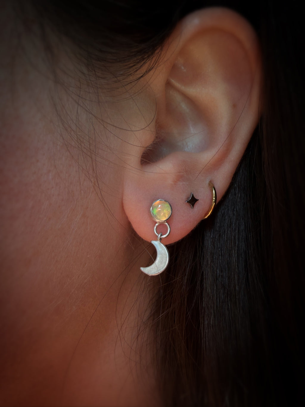Glimmer Celestial Stud Earrings