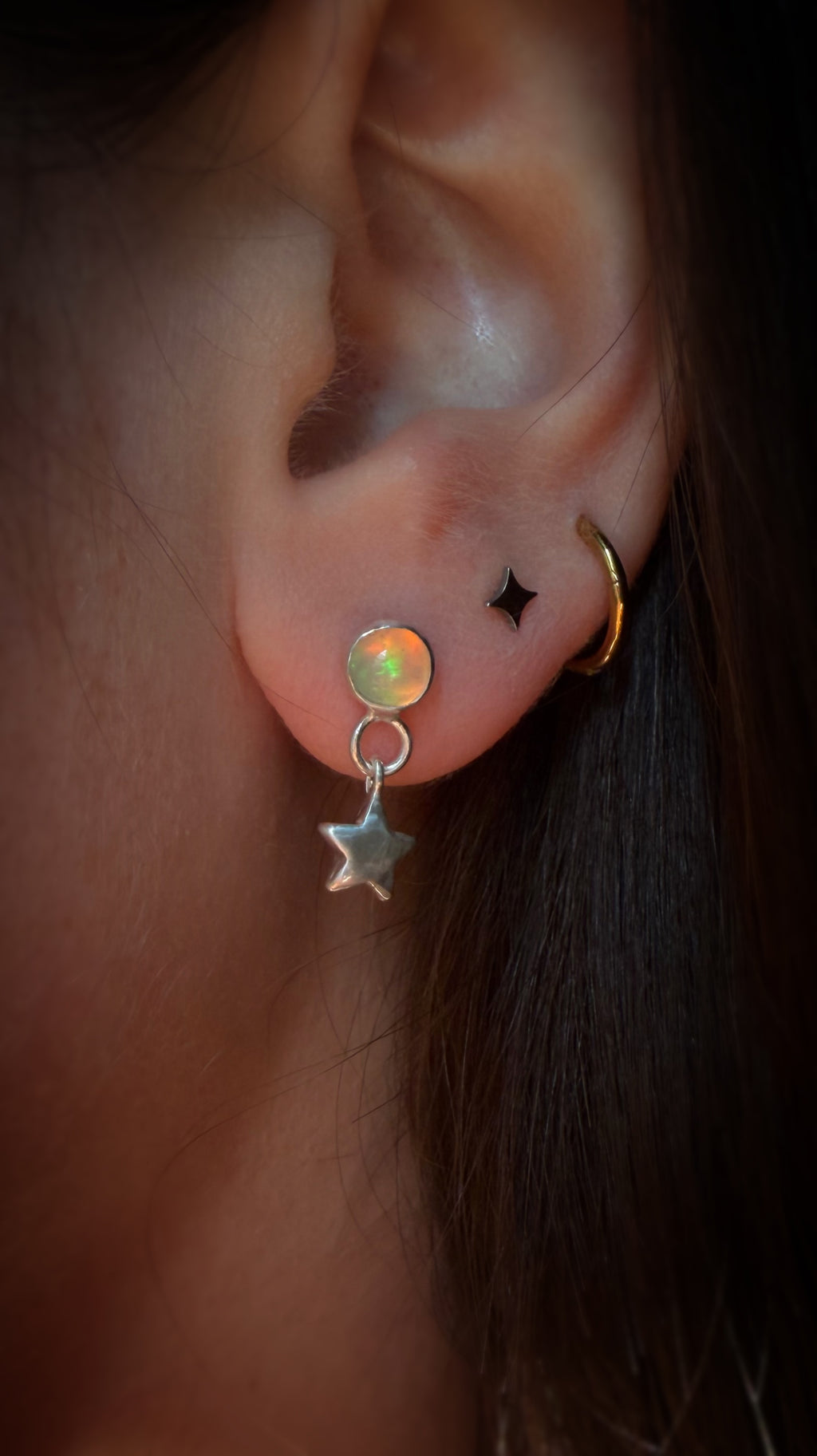 Glimmer Celestial Stud Earrings