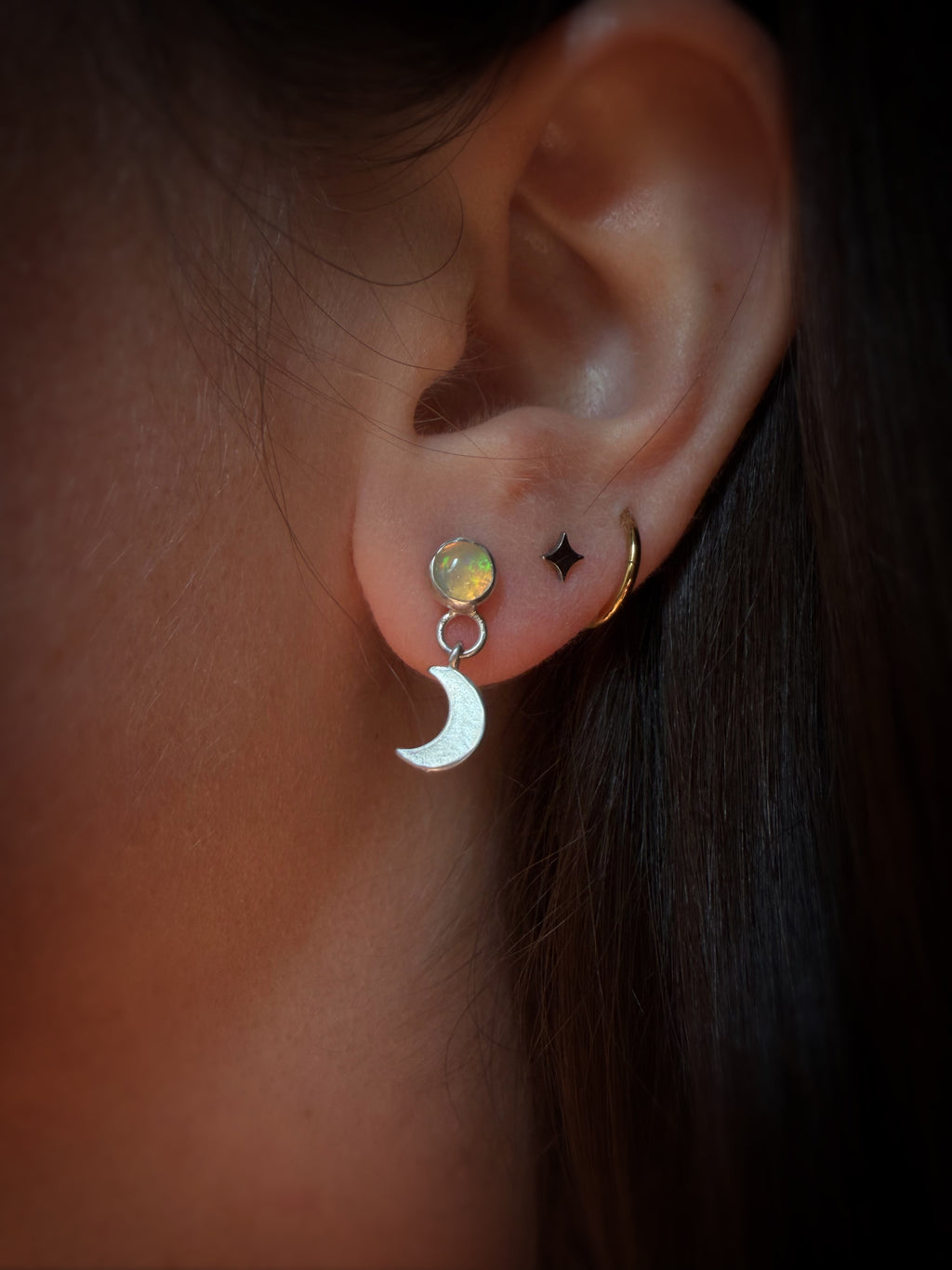 Glimmer Celestial Stud Earrings