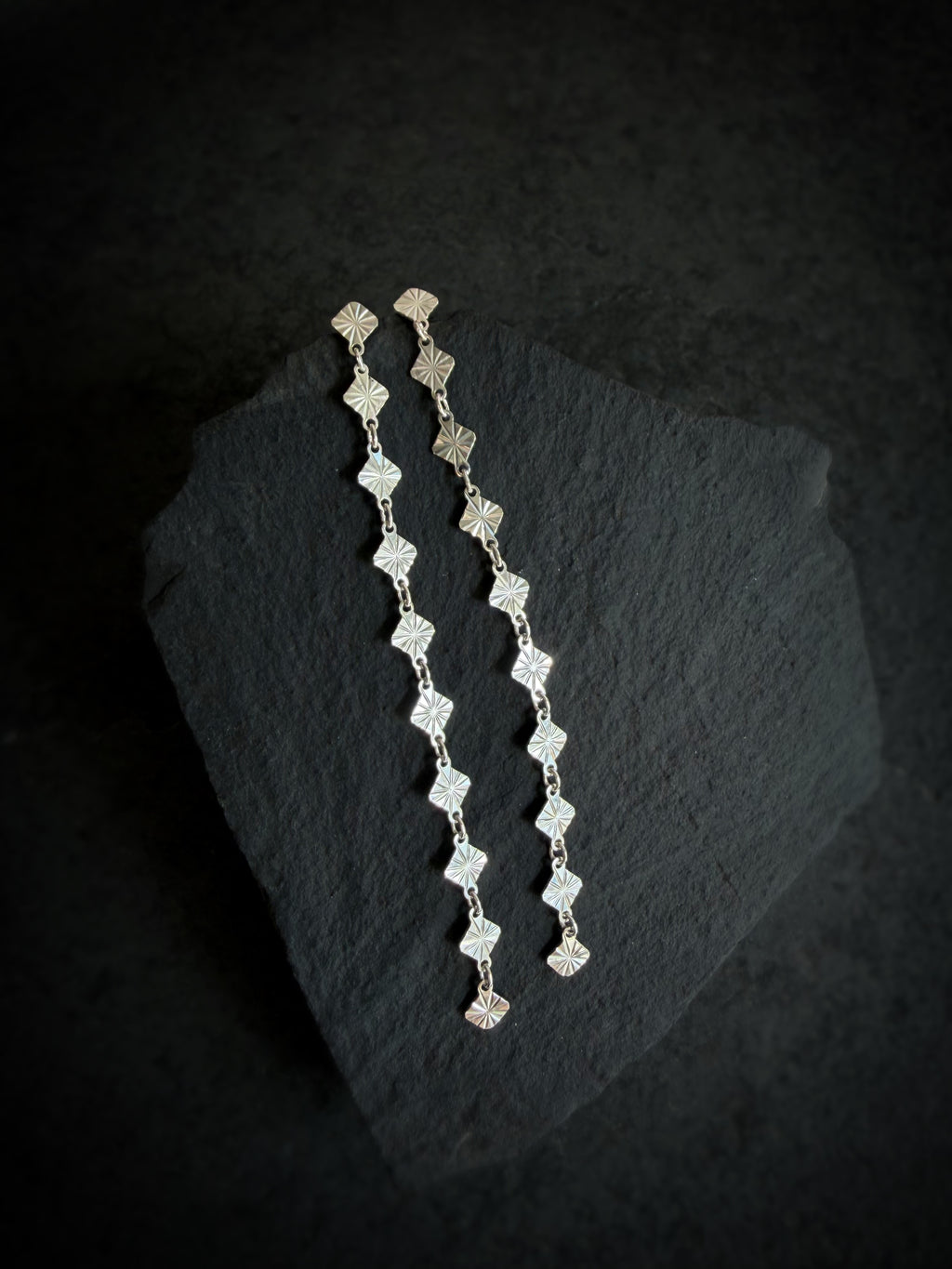 Starlight Chain Dangling Earrings