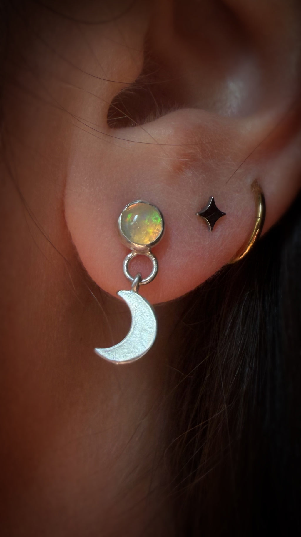 Glimmer Celestial Stud Earrings
