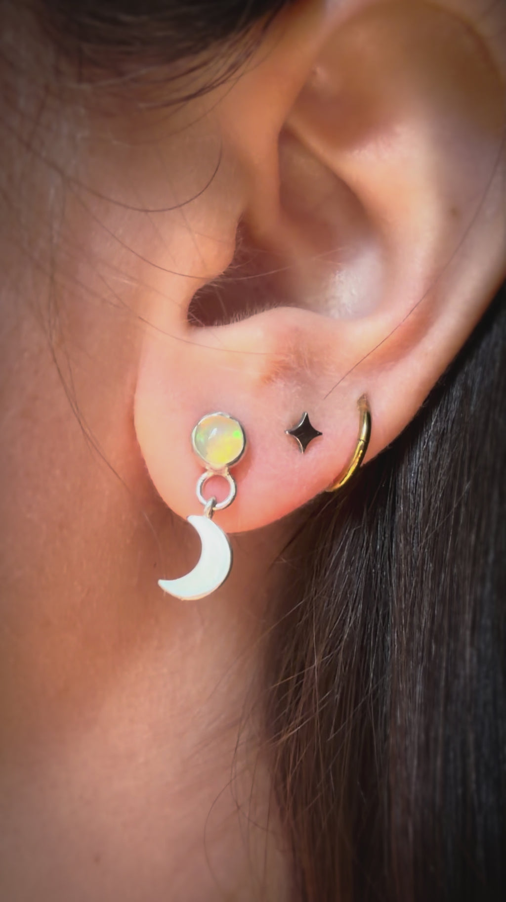 Glimmer Celestial Stud Earrings