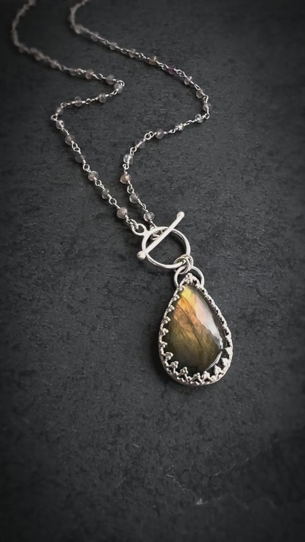 Aurora Radiance Labradorite Necklace