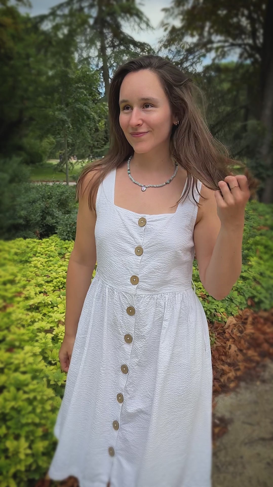 Amazonite, Cat’s Eye, Black Pearl & Baroque Necklace